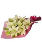 Pretty Treasured Bouquet of White Lilies