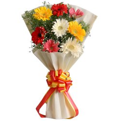 Luxurious Friends Last Forever 10 Gerberas Selection