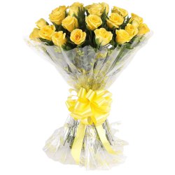 Sophisticated Spirit of the Season Yellow Roses Bunch
