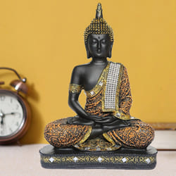 Auspicious Sitting Buddha Idol for Home Decoration to Kolkata