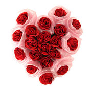 Long Lasting  Heart Shaped Arrangement of Red Roses   to Dadra and Nagar Haveli