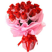 Long Lasting  Red Roses Bouquet  to Tirupati