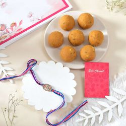 Cultural Rakhi Gift with Besan Ladoo to Rakhi-to-australia.asp