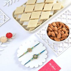 Traditional Rakhi with Sweets and Nuts Set to Rakhi-to-australia.asp