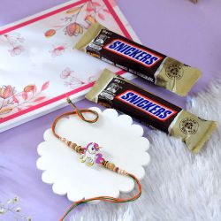 Unicorn Joy Rakhi and Snickers Duo to Rakhi-to-australia.asp