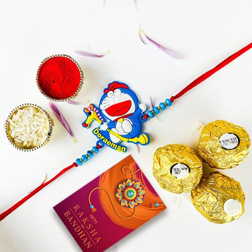 Doraemon Rakhi and Ferrero Rocher to Tirur