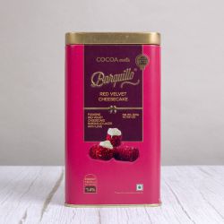 Decadent Barquillo Red Velvet Cheesecake Chocolate Tin to Lakshadweep