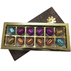 Delicious Box of 12 pcs Assorted Homemade Chocolate. to Uthagamandalam