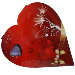 Red Heart Shape Pack of Assorted Homemade Chocolates to Hariyana