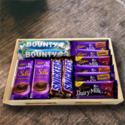 Gift Hamper of Assorted Chocos for Birthday to India