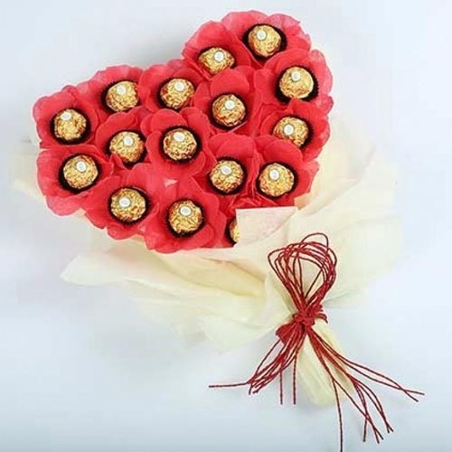Yummy Ferrero Rocher Chocolate Bouquet to Tirur