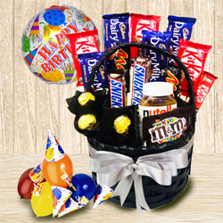 Delectable Chocolate Gift Basket for Boys and Girls to Alappuzha