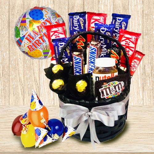 Delectable Chocolate Gift Basket for Boys and Girl... to Rajamundri