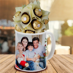 Remarkable Personalized Coffee Mug with Ferrero Rocher to Muvattupuzha