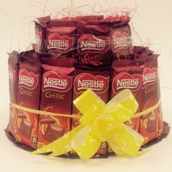 Magical Dual Layer Arrangement of Nestle Classic Chocolates to Alappuzha