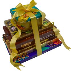 Premium Assorted Chocolate Tower Arrangement to India