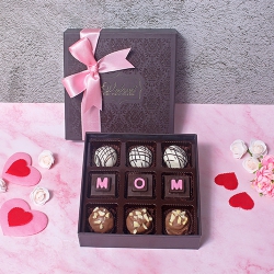 Assorted 9 piece Chocolates N Truffles Gift Box for Mom to India