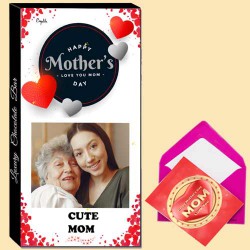 Customized Mom Special Photo Chocolate to India