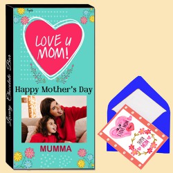 Love U Mumma Photo Chocolate Bar to Marmagao