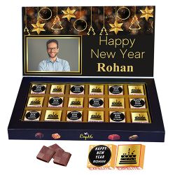 New Year Personalized Choco Treats Box to Chittaurgarh