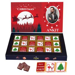 Merry Christmas Personalized Chocolates Gift to Cooch Behar