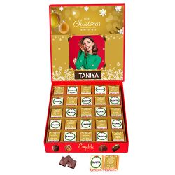 Irresistible Personalized Christmas Chocolates Box to India