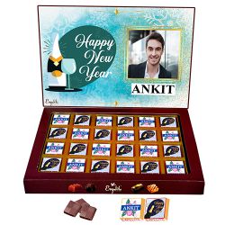 Assorted Personalized New Year Chocolates Treat to Cooch Behar