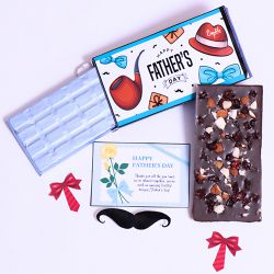 Sumptuous Fathers day Chocolate Bar to India