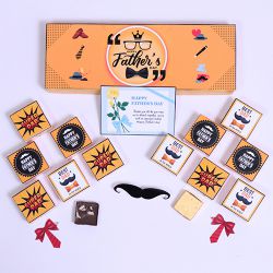 Fathers Day Custom Chocolate Gift Box to India