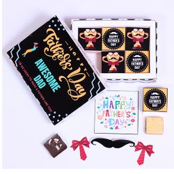 Delish Personalized Fathers Day Chocolate Box to India