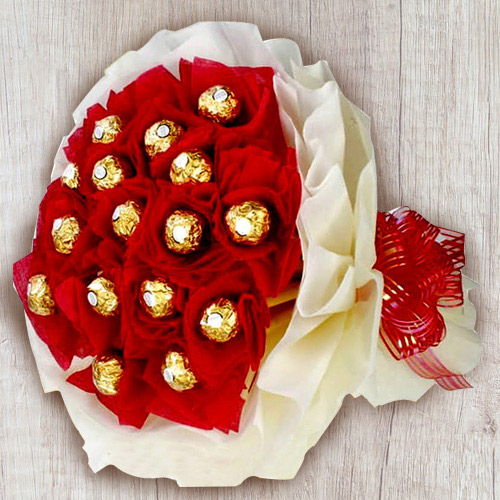 Marvellous Ferrero Rocher Chocolates Bouquet to Tirur