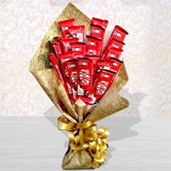 Amazing Bouquet of Kitkat Chocolates to Kanyakumari