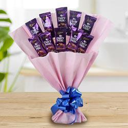 Marvelous Bouquet of Cadbury Dairy Milk Chocolates to Perintalmanna