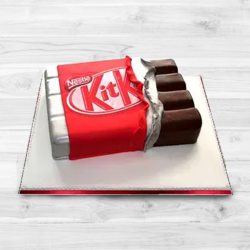 Enjoyable Kitkat Shape Chocolate Cake to Perintalmanna