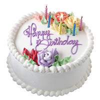 Marvelous Vanilla Cake for Birthday to Karunagapally
