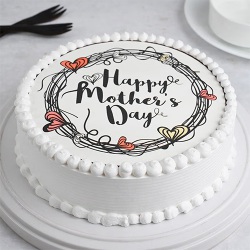 Delectable Happy Mothers Day Vanilla Photo Cake to Marmagao
