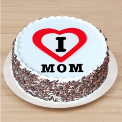 Delicious I Love Mom Black Forest Cake to Marmagao