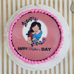 Classic Happy Mothers Day Photo Cake to Muvattupuzha
