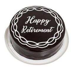 Happy Retirement Chocolate Cake to Rajamundri
