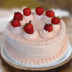 Hankerings Bliss 1 Lb Strawberry Cake from 3/4 Star Bakery to Muvattupuzha