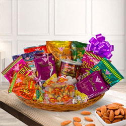 Haldirams Sweet n Snack Gift Basket for Mom to Irinjalakuda
