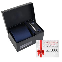 Magnificent Combo of Mainland China Gift E Voucher worth Rs.1000 and Tie-Tiepin Gift Set to Irinjalakuda