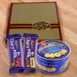 Classic Assorted Dry Fruits with Cookies N Chocolates to India