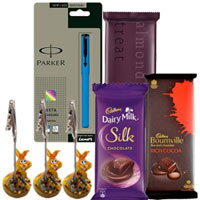 Parker Pen with Chocolates N Pen Holder Combo for Him to Cooch Behar