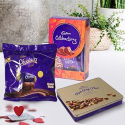 Tempting Cadbury Treasure Hamper to India