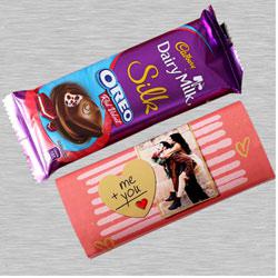 Personalized Cadbury Dairy Milk Silk Oreo Red Velvet Chocolate to Nipani
