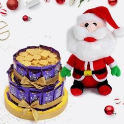 Wonderful Chocolate Arrangement N Santa Claus Soft Toy to Palai