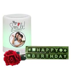 Remarkable Personalized Bluetooth Speaker N Handmade Chocolates Combo to Cooch Behar