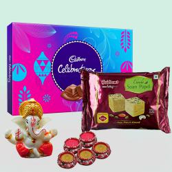 Delicious Cadbury Celebration with Haldiram Mithai n Ganesha Idol to Kanjikode