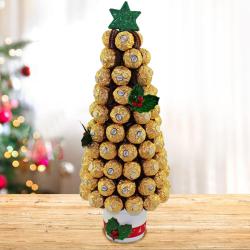 Sensational XMas Tree of Ferrero Rocher Chocolates to Cooch Behar